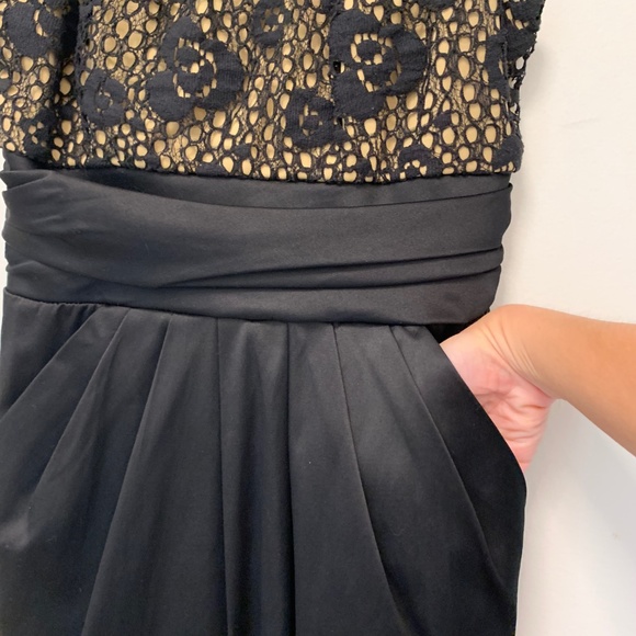 Black cocktail dress with pockets - Picture 3 of 4